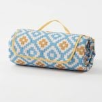 Viviendo 150x200cm Waterproof Outdoor Picnic Blanket - Daisy - Yellow | Small - 150cm x 200cm