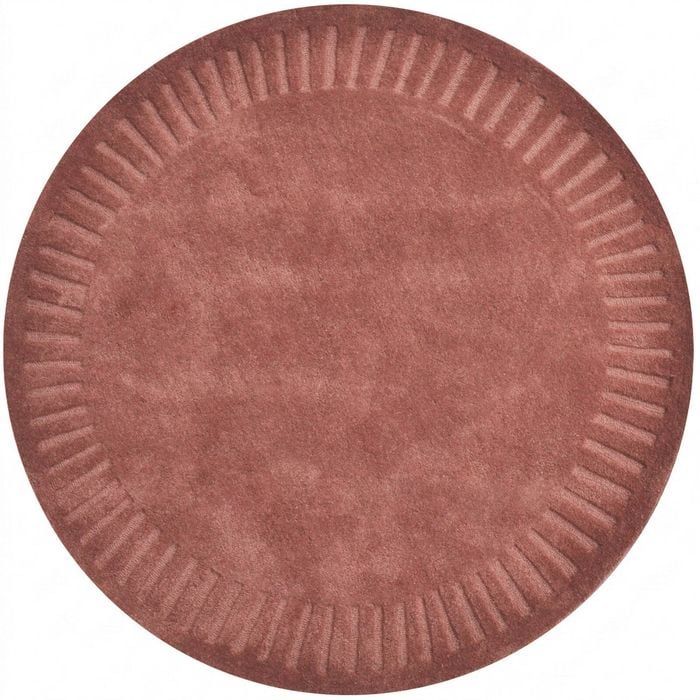 Handtufted Wool Rug-unique 6445-ash Rose-160x160cm