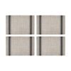 4pk Maxwell And Williams Table Accents Linen Look Placemat 45x30cm - Black