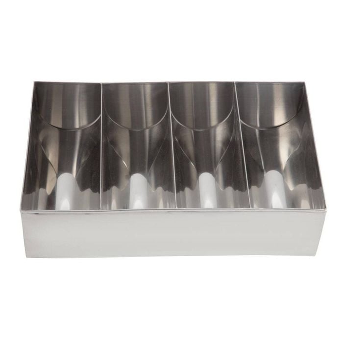 Olympia Cutlery Holder Stainless Steel Kitchen Organiser Tabletop Storage