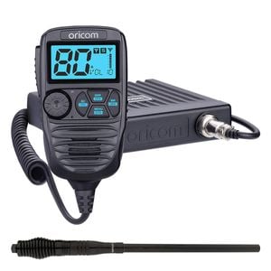 Oricom DTX4200X IP54 Dual Receive UHF CB Radio AND ANU913 3dBi UHF Antenna - Outback Bundle Pack (DTX4200X4PK)