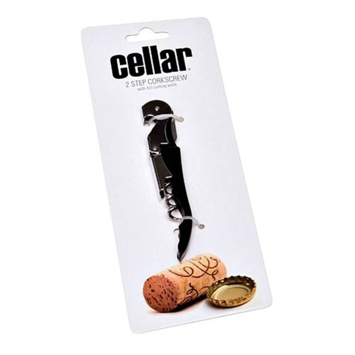Two Step Corkscrew Black Cellar