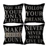 Catzon 4 Pcs Abstract Throw Pillow Covers Linen Modern Art Decor Pillowcase-Set 9