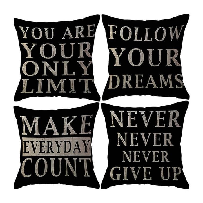 Catzon 4 Pcs Abstract Throw Pillow Covers Linen Modern Art Decor Pillowcase-Set 9