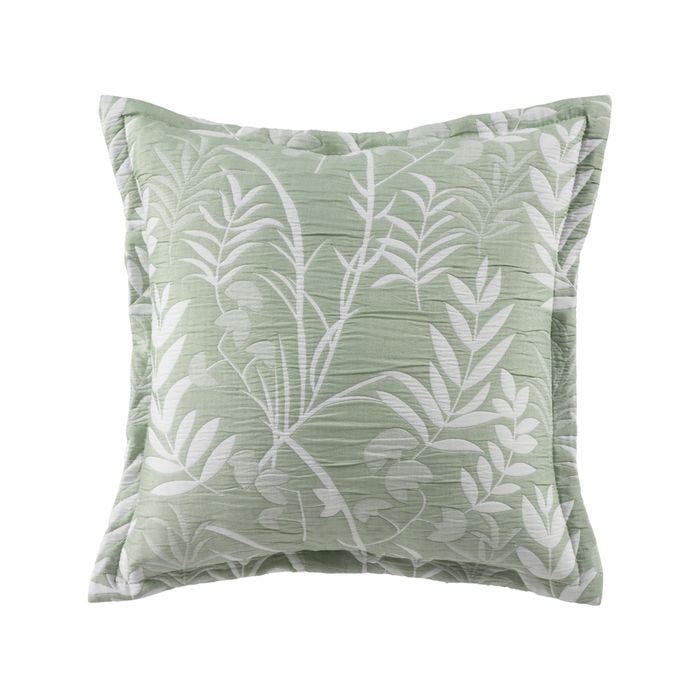 Bianca Eden 43x43cm Polyester/Cotton Cushion Square - Sage