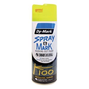Dy-Mark 350g Fluro Yellow Spray & Mark Spray Paint