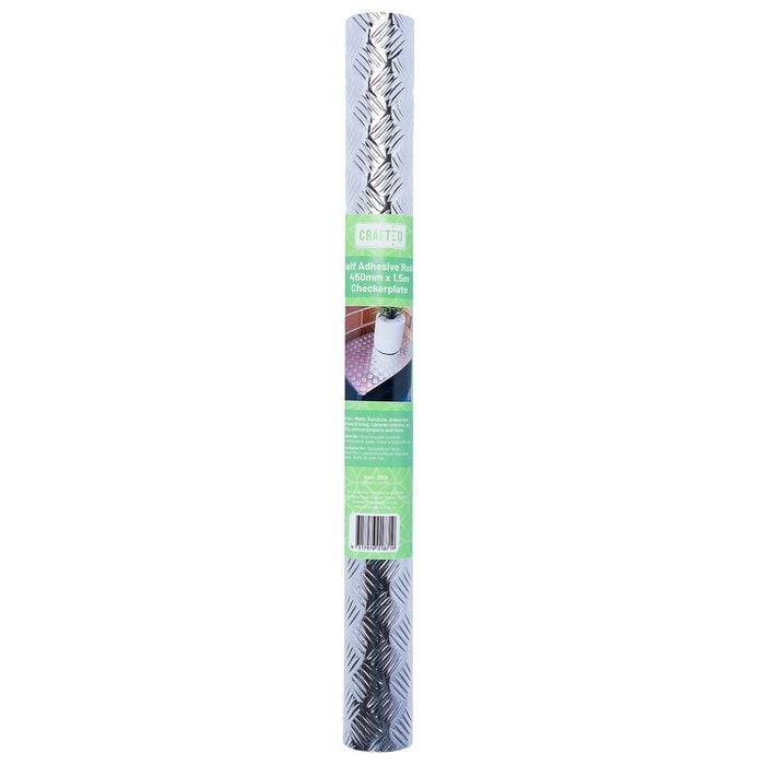 Crafted 45 x 150cm Checker Plate Adhesive Roll