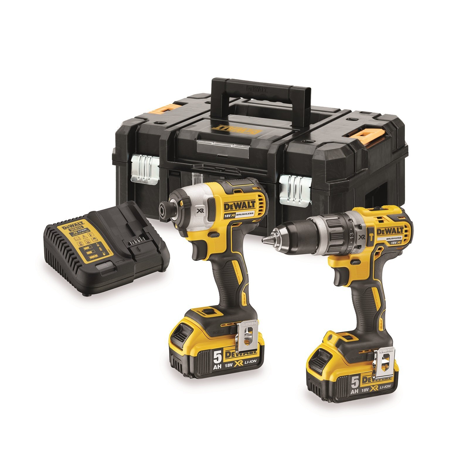 DeWALT 18V 2 Piece Cordless Combo Kit With 2 x 5.0Ah Batteries product image