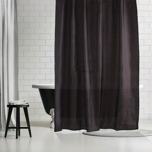 Barelli 180 x 180cm Midnight Slate Polyester Shower Curtain - Bunnings ...