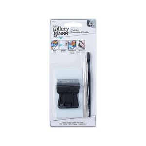 Plaid 4 Piece Gallery Glass Tool Set