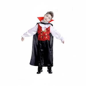 More Than Party Boys Halloween Vampire Costume Cloak Vest Pendant 6-9y
