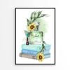 Sunflower Green Colored Perfume Print 100% Australian Made 60x90cm (Poster)