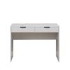European Cabinetry White Fluted Pull Black Odessa Desk