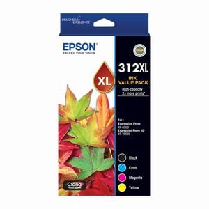 Epson Epson 312XL 4 Colours Ink Cartridge Toner Value Pack C13T183A92 Genuine Original