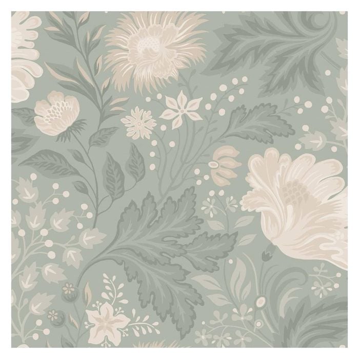 Wallpaper Trader Ava Wallpaper Roll 10.05m X 53cm, Sage Green