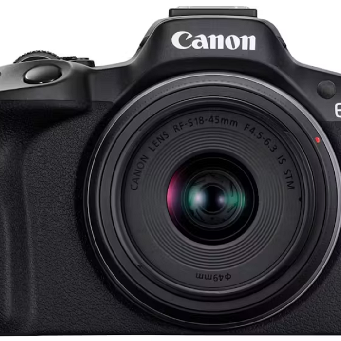 Canon Eos R50 Single Kit Camera With Rf-s 18-45mm - Black