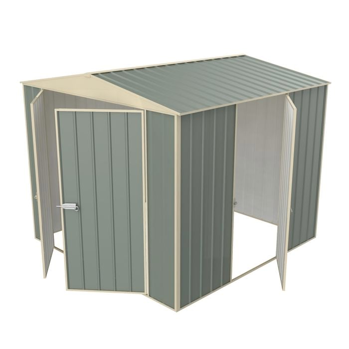Build-a-Shed  2.3 x 2.3 x 2.3m  Gable Single Hinged Side Door Shed - Green