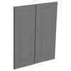 Kaboodle Smoked Grey Heritage Corner Wall Cabinet Door - 2 Pack