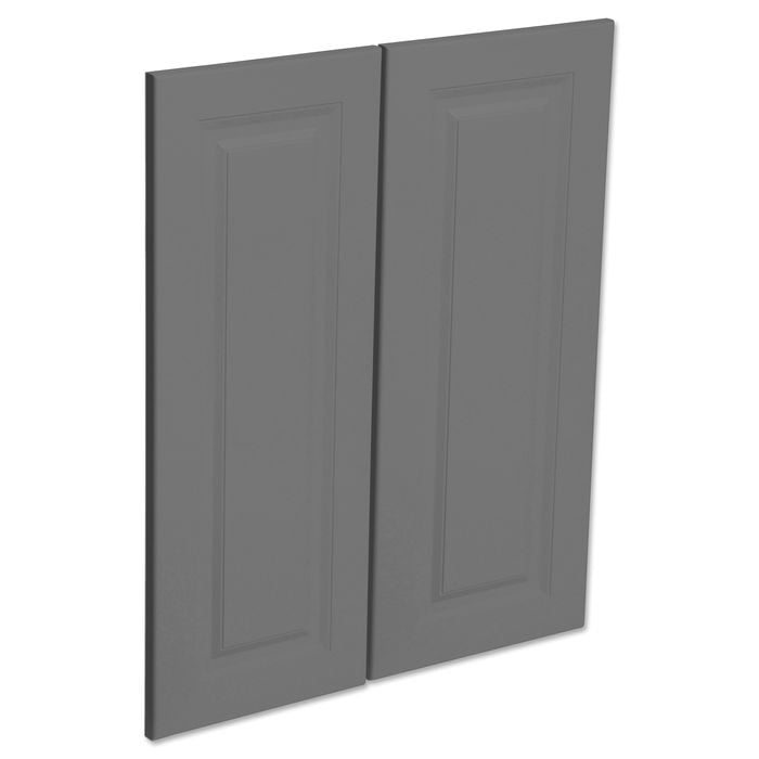 Kaboodle Smoked Grey Heritage Corner Wall Cabinet Door - 2 Pack