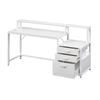 Artiss Computer Desk Home Office Study Table Desks w/Drawers Open Shelf White 160CM