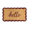 Madras link 40 x 70cm hello scallop coir mat