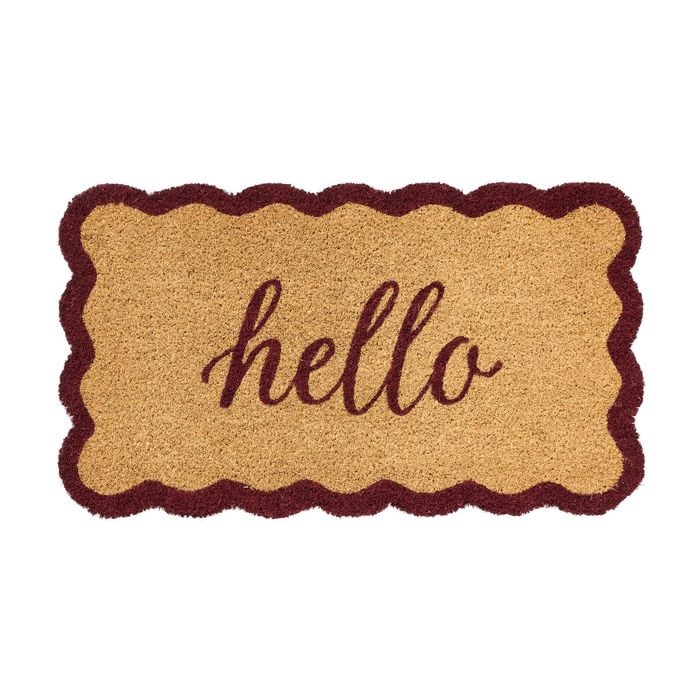Madras link 40 x 70cm hello scallop coir mat