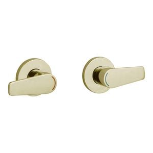 evekare Brushed Brass 1/4 Turn Extended Lever Wall Top Assembly