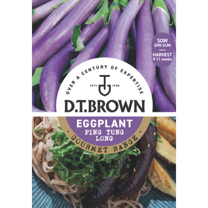 D.T. Brown Gourmet Ping Tung Long Eggplant Seeds