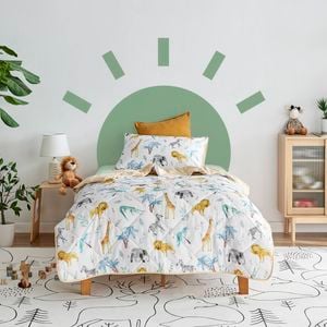 Jack & Ava Comforter Set At The Zoo Double Bed