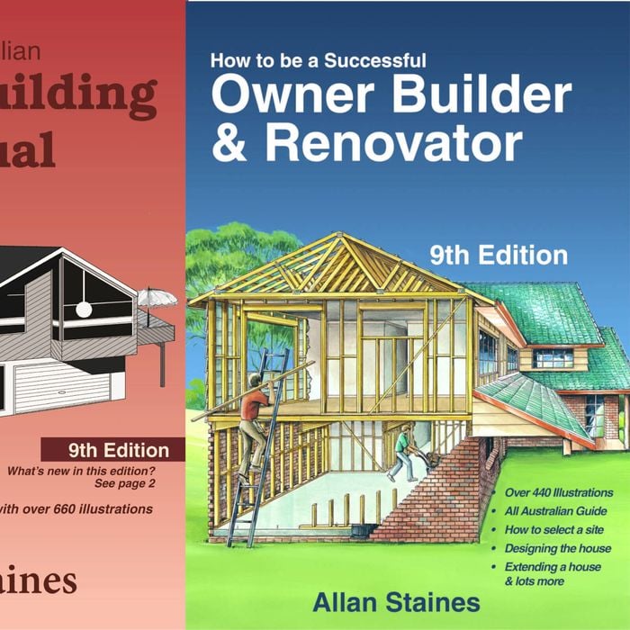 2-Pack: Allan Staines House Building Manual + Owner Builder & Renovator