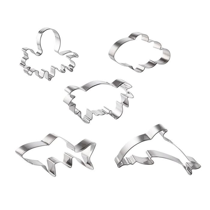 Soffritto Professional Bake Cookie Cutter Set Of 5 Under The  - Sea