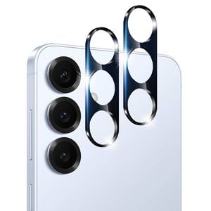 2 Pack MEZON Samsung Galaxy S25 (6.2") Full Cover Camera Lens Tempered Glass