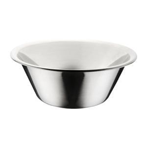 Vogue Mixing Bowl Stainless Steel Non-slip Silicone Base 5ltr 260mm Commercial Kitchen Food Prep