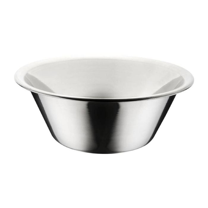 Vogue Mixing Bowl Stainless Steel Non-slip Silicone Base 5ltr 260mm Commercial Kitchen Food Prep