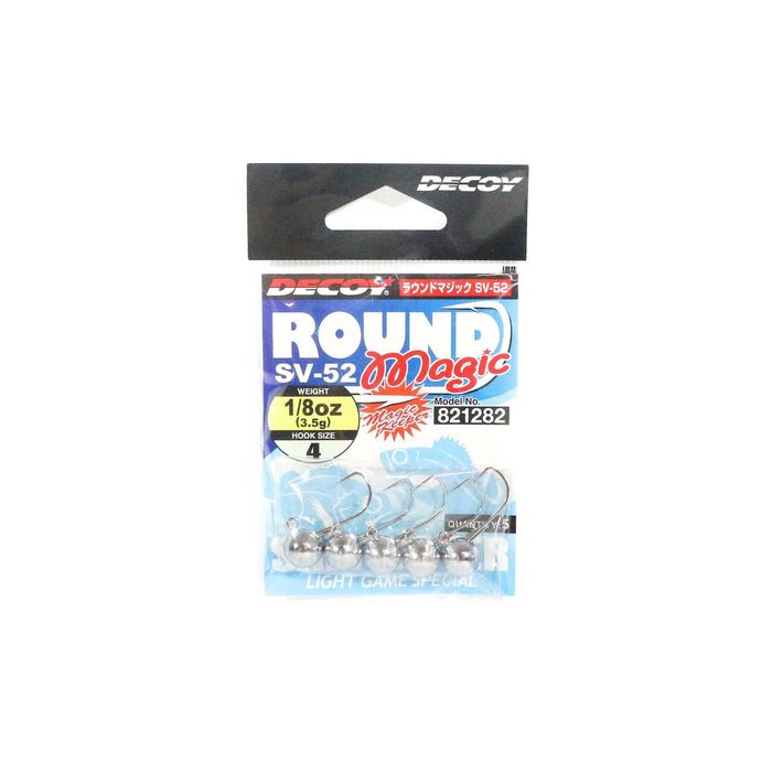 Decoy Round Magic SV52 Finesse Ajing Fishing Jig Head 1/8oz 4