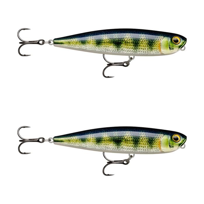 2x Rapala 8.5cm Precision Xtreme Pencil Freshwater Fishing Lures - Perch