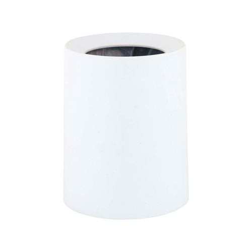 Barelli 6L Matte White Round Plastic Bathroom Bins - Bunnings Australia