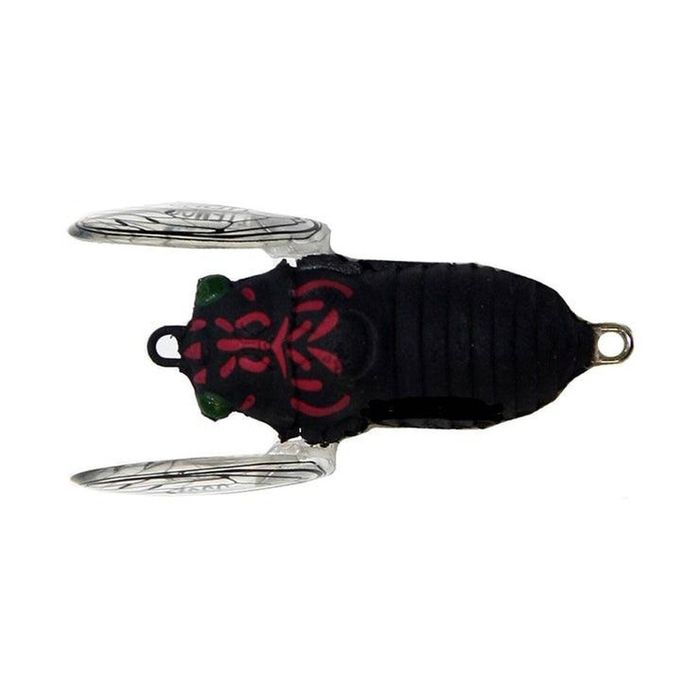Tiemco Soft Shell Cicada 42mm Top Water Fishing Lure 502 AU Black Red