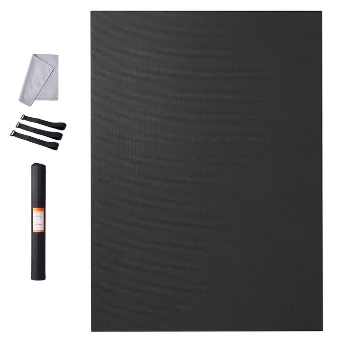 Vevor Exercise Mat Black Non Slip High Density Premium Yoga Mat for All Types of Home