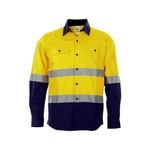 Craftright Yellow Hi Vis Long Sleeve Shirt - Large