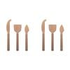 2x 3pc Ecology Forge Stainless Steel Cheese Serving Knives Matte Copper