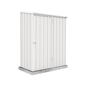 Absco Sheds 1.52 x 0.78 x 1.95m Surfmist Space Saver Single Door Shed