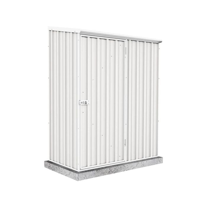 Absco Sheds 1.52 x 0.78 x 1.95m Surfmist Space Saver Single Door Shed