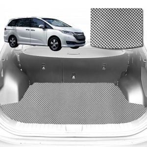 6D Diamond Car Boot Mat for Honda Odyssey Standard 8 Seater2014-2020-Cargo Mat-Grey-Outback GT
