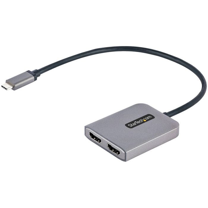 Startech.com Usb-c To Dual Hdmi Adapter, Usb Type-c Multi-monitor Mst Hub, Dual 4k 60hz Hdmi Laptop Display Extender / Splitter