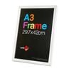 Unigift A3 Wooden/Glass Poster Picture Photo Frame 29.7x42cm White