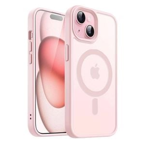 Case Clear Magnetic Shockproof Cover - For Apple iPhone 16 Pro Max (Pink)