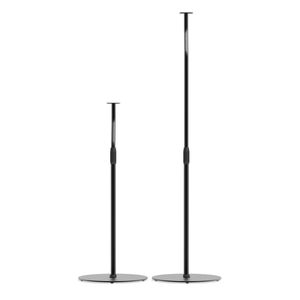 Kanto SLH Universal Height Adjustable Speaker Stands for Satellites up to 9 lbs - Black, Pair