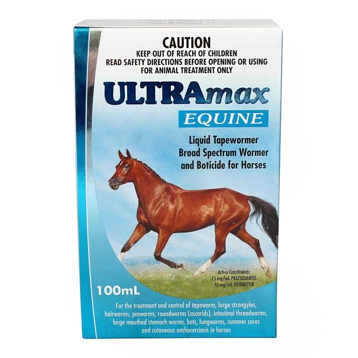 Pharmachem Ultramax Equine Broad Spectrum Liquid Wormer for Horses 100ml