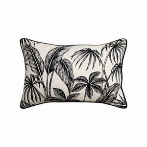 Tahiti Black/Linen Cushion 40X60Cm